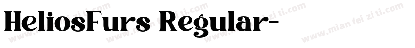 HeliosFurs Regular字体转换